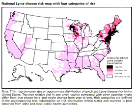 National Lyme disease risk map 